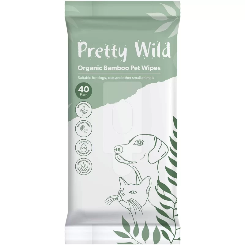 Organic Pet Wipes 40pk