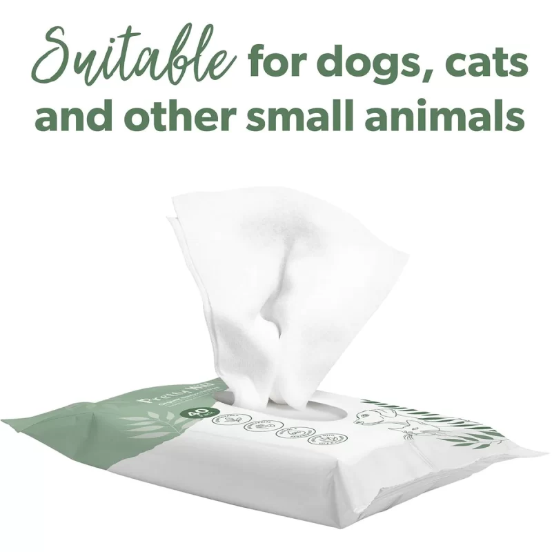 Organic Pet Wipes 40pk